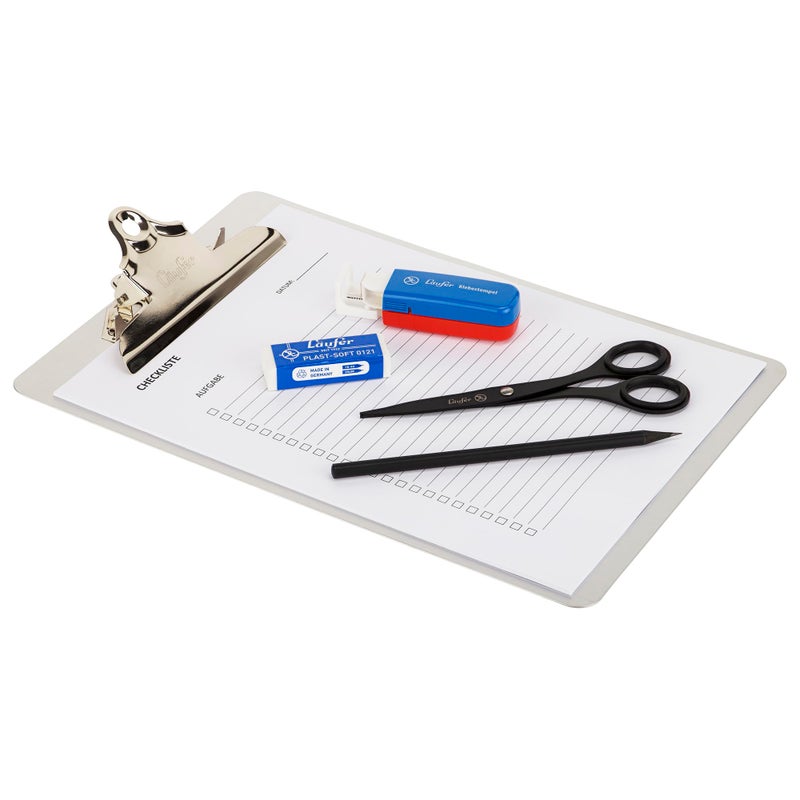 Saunders Aluminum Round Corner Clipboards - 1" Clip Capacity - 8 1/2" x 12" - Clamp - Aluminum - Silver - 1 Each - Image 3